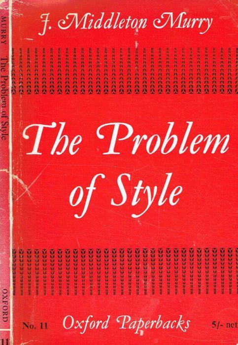 The problem of style - copertina