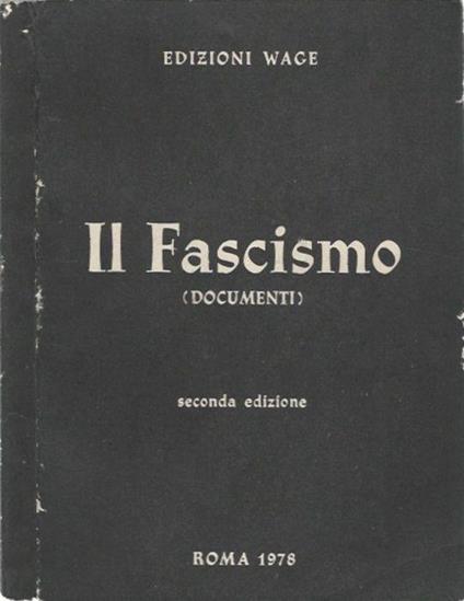 Il Fascismo - copertina