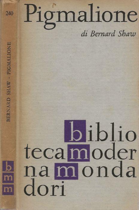 Pigmalione - Bernard Shaw - copertina