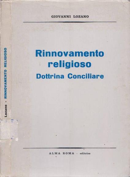 Rinnovamento religioso - Giovanni Lozano - copertina