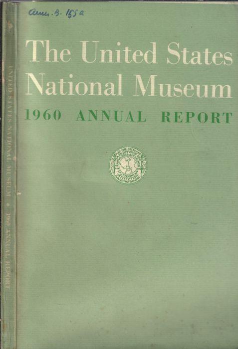 The United States National Museum 1960 annual report - copertina