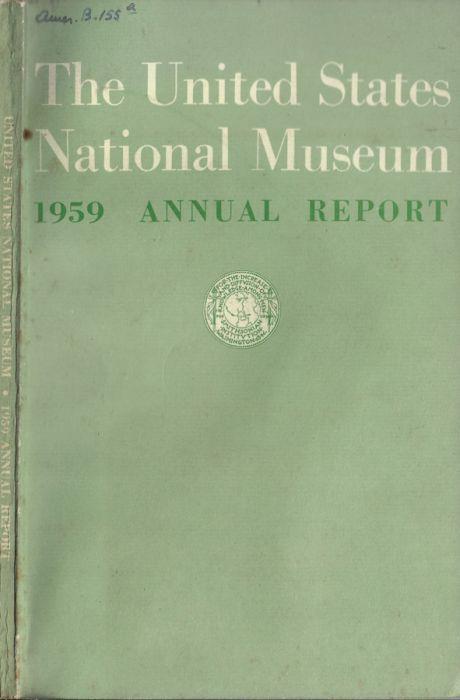 The United States National Museum 1959 annual report - copertina