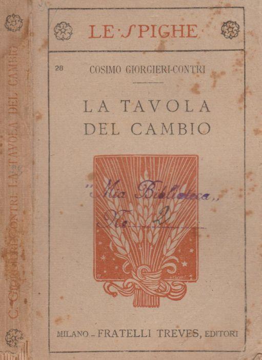 La tavola del cambio - copertina