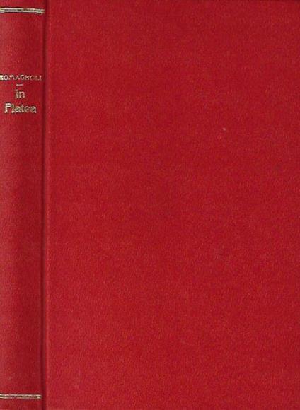 In platea - Ettore Romagnoli - copertina