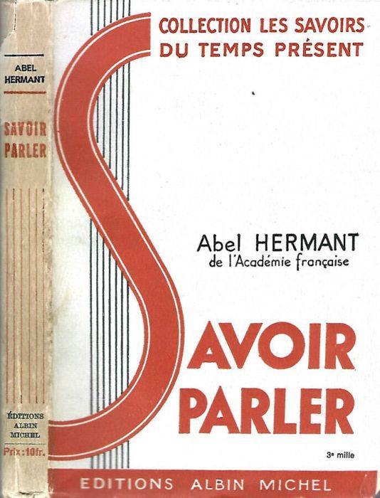 Savoir Parler - Abel Hermant - copertina