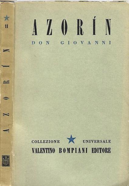 Don Giovanni - Azorín - copertina