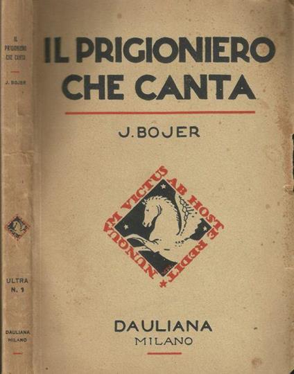 Il prigioniero che canta - Johan Bojer - copertina