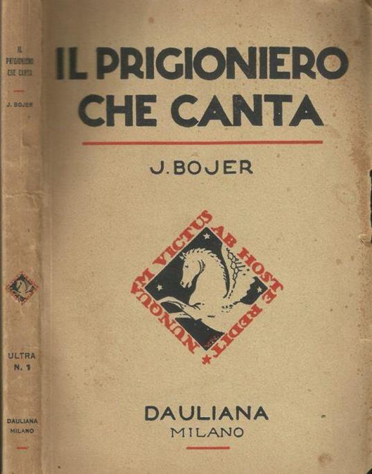 Il prigioniero che canta - Johan Bojer - copertina
