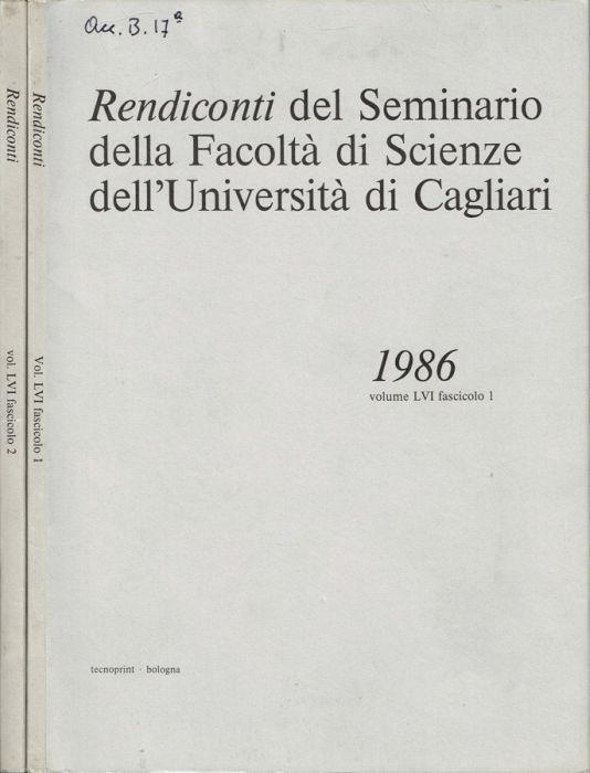 Rendiconti del Seminario della Facoltà di Scienze dell'Università di Cagliari - copertina