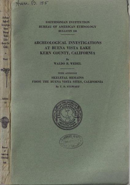 Archeological investigations at buena vista lake kern county, California - copertina