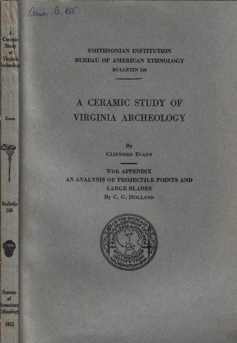 A ceramic study of virginia archeology - copertina