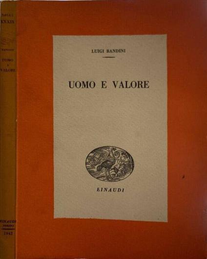 Uomo e valore - Luigi Bandini - copertina
