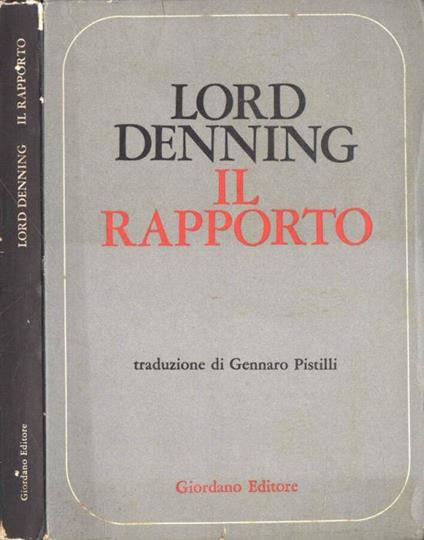 Il rapporto - Lord Denning - copertina