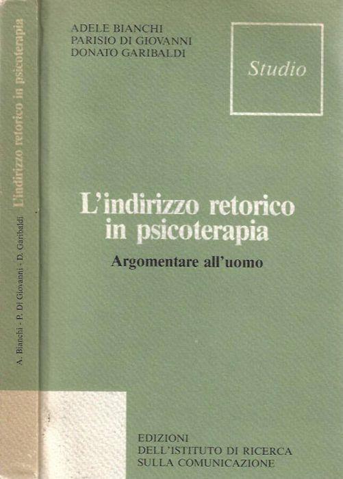L' indirizzo retorico in psicoterapia - copertina
