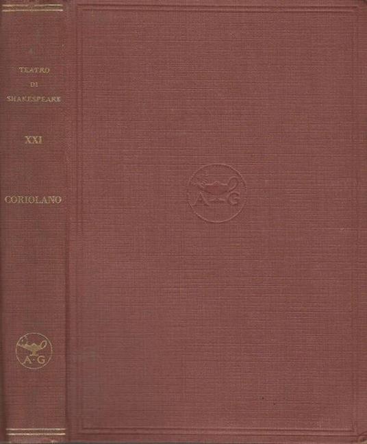 Coriolano - William Shakespeare - copertina