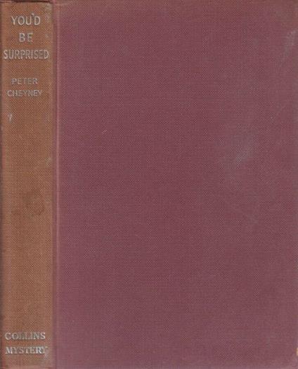 You'd be surprised - Peter Cheyney - copertina