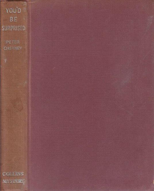You'd be surprised - Peter Cheyney - copertina