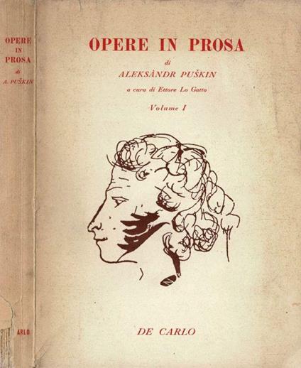Opere in Prosa - Aleksandr Puskin - copertina