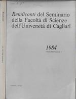 Rendiconti del Seminario della facoltà di Scienze dell'Università di Cagliari Vol. LIV fascicolo 1 1984