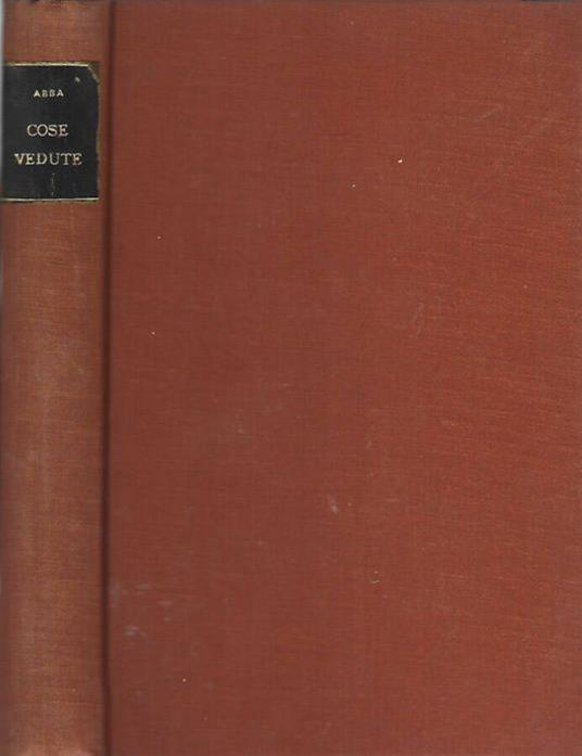 Cose Vedute - Giuseppe Cesare - copertina