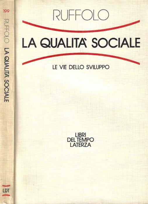 La qualità sociale - Giorgio Ruffolo - copertina