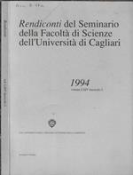 Rendiconti del Seminario della facoltà di Scienze dell'Università di Cagliari Vol. LXIV fascicolo 2 1994