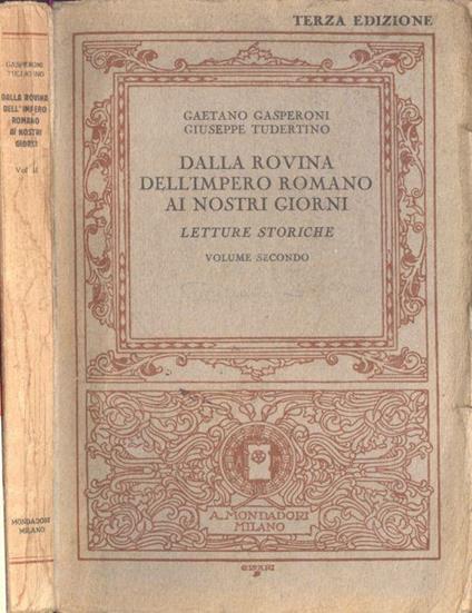 Dalla rovina dell' Impero Romano ai nostri giorni Vol. II - Gaetano Gasperoni - copertina