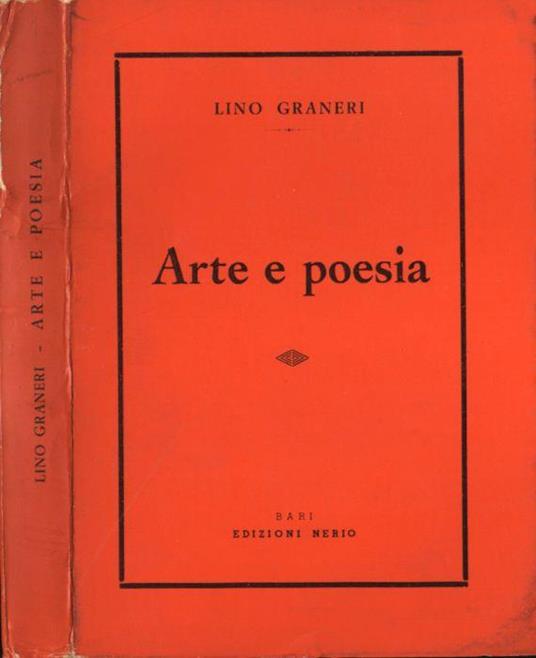 Arte e poesia - Lino Graneri - copertina