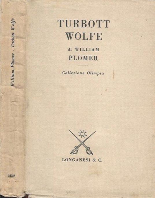 Turbott Wolfe - William Plomer - copertina