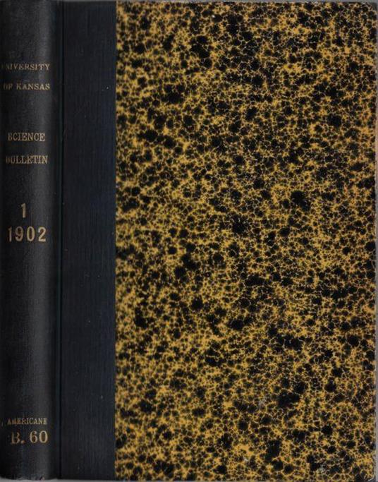 Bulletin of the University of Kansas Science Bulletin Vol. I 1902 - copertina
