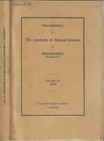 Proceedings of the Academy of natural sciences of Philadelphia Volume CX 1958