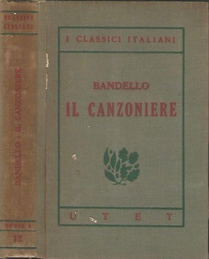 Il Canzoniere - Matteo Bandello - copertina