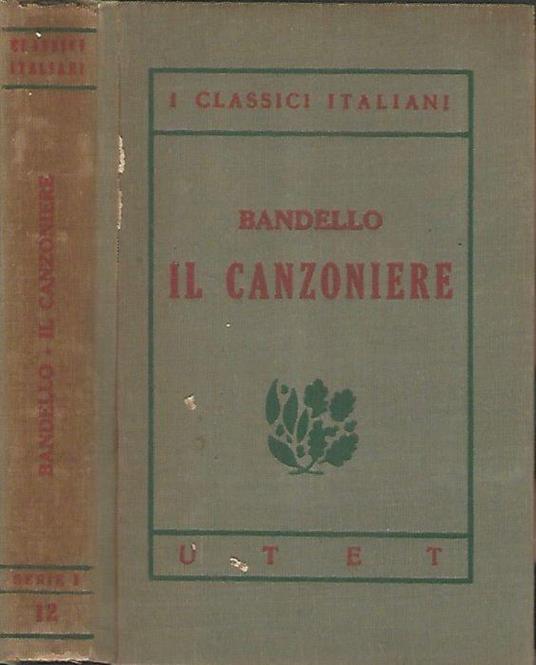 Il Canzoniere - Matteo Bandello - copertina