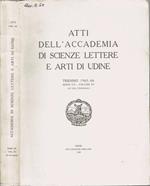 Atti dell'Accademia di Scienze Lettere e Arti di Udine
