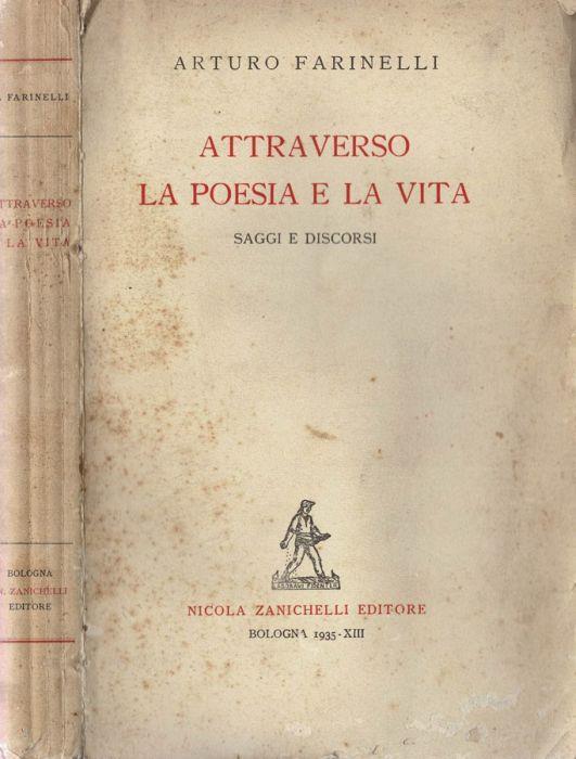 Attraverso la poesia e la vita - Arturo Farinelli - copertina