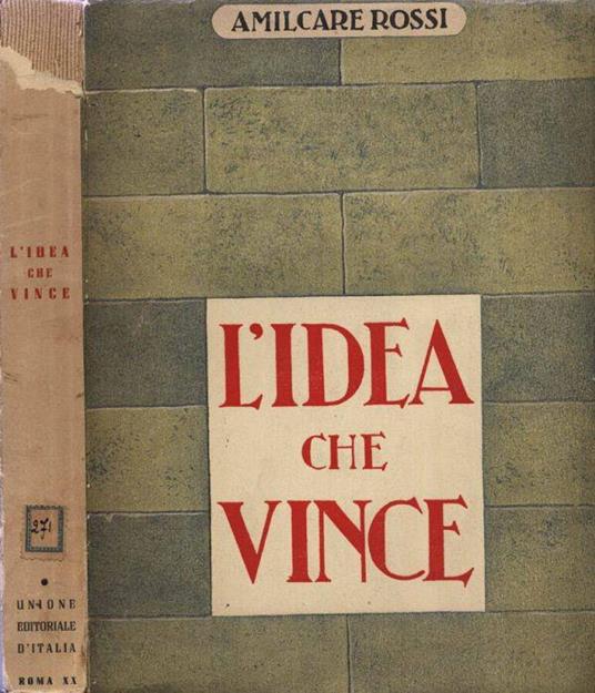 L' idea che vince - Amilcare Rossi - copertina
