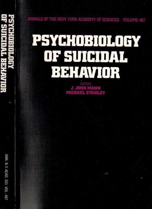 Psychobiology of Suicidal Behavior - copertina