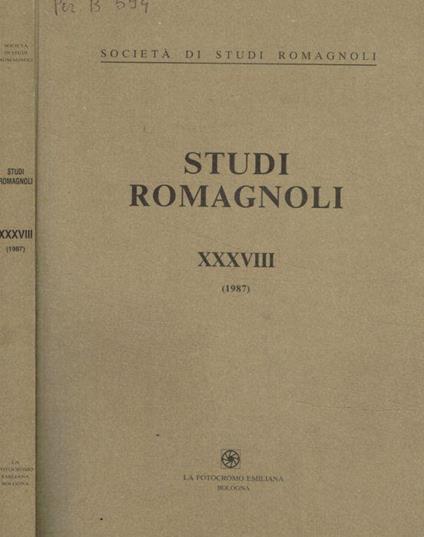 Studi romagnoli XXXVIII 1987 - copertina