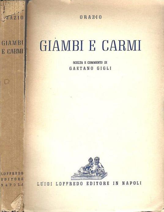 Giambi e Carmi - Q. Flacco Orazio - copertina