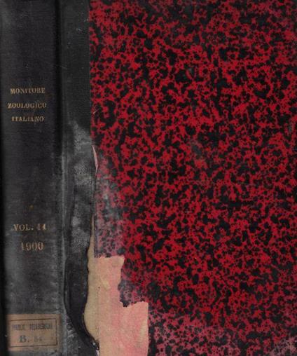 Monitore zoologico italiano anno XI 1900 - Giulio Chiarugi - copertina