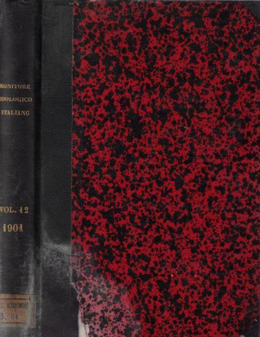 Monitore zoologico italiano anno XII 1901 - Giulio Chiarugi - copertina