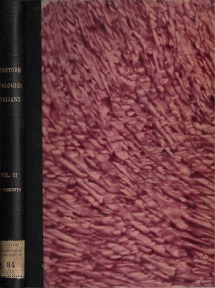 Atti della Società Italiana di Anatomia supplemento al Vol. LXI - copertina