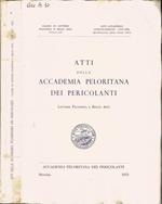 Atti della Accademia Peloritana dei Pericolanti - Lettere Filosofia e Belle Arti
