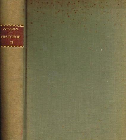 Le historie della vita e dei fatti di Cristoforo Colombo vol.II - copertina