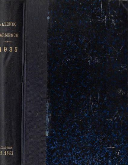 L' Ateneo parmense anno 1935 - copertina