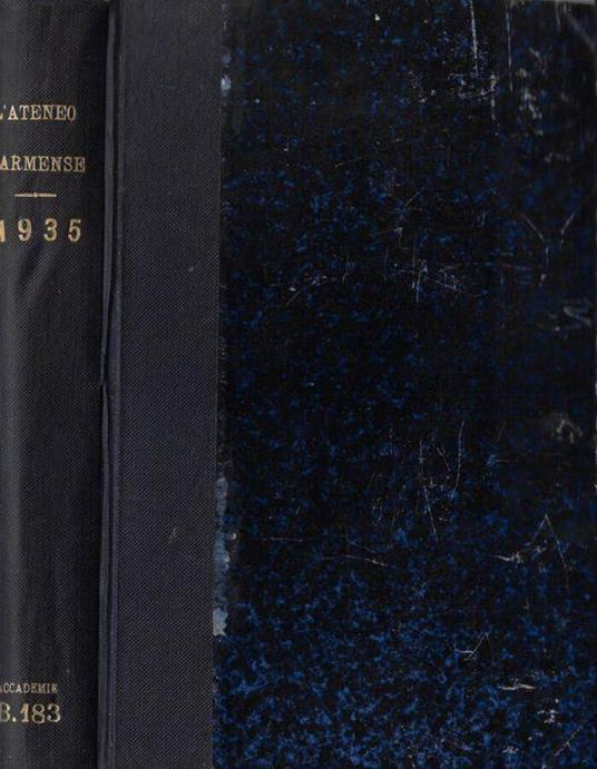 L' Ateneo parmense anno 1935 - copertina