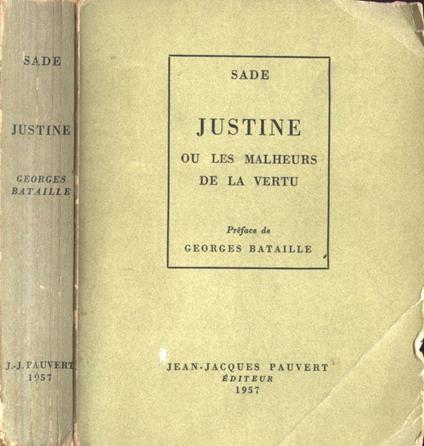 Justine - François de Sade - copertina