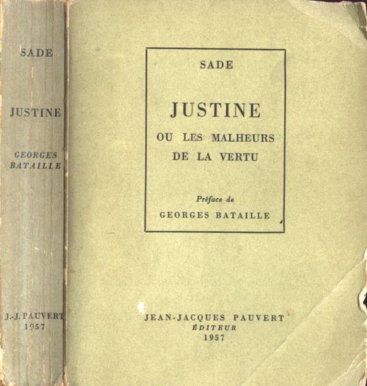 Justine - François de Sade - copertina