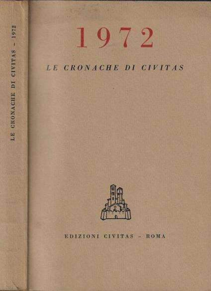 1972 Le cronache di Civitas - copertina