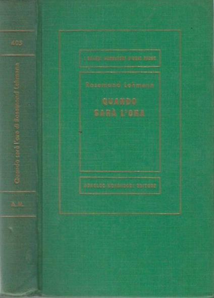 Quando sarà l'ora - Rosamond Lehmann - copertina